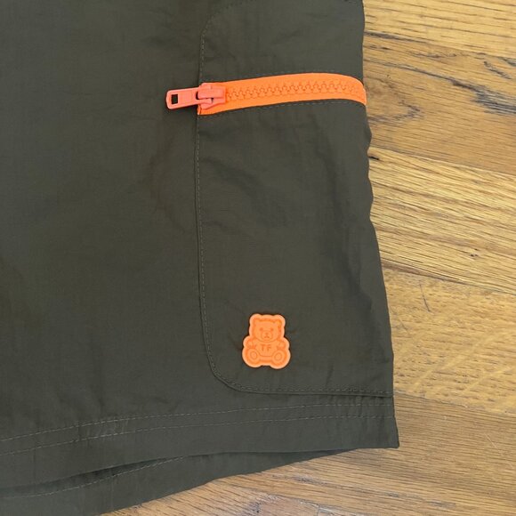 TEDDY FRESH Men's nylon shorts with silicone orange hardware - Picture 2 of 4
